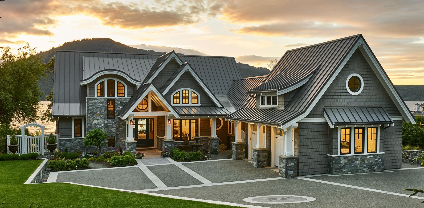 featured exterior image of Lands End custom home by Christopher Developments