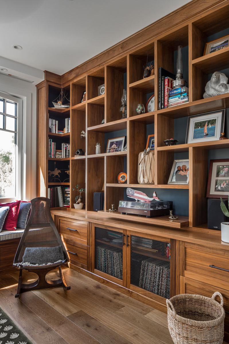 custom cabinetry in office