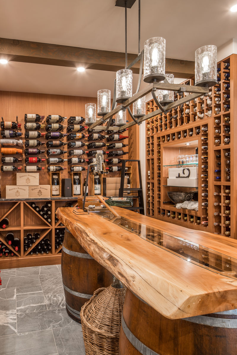 wine cellar in Lands End home